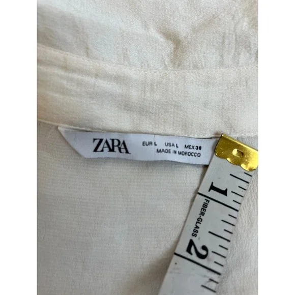 Zara Cream Button-Up Tunic - Picture 11 of 11